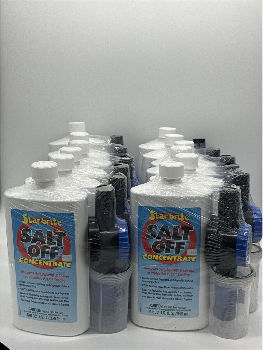 Star Brite Salt Off 12-Pack Bulk Lot 32oz Marine Engine Flush Kit w/ Applicator